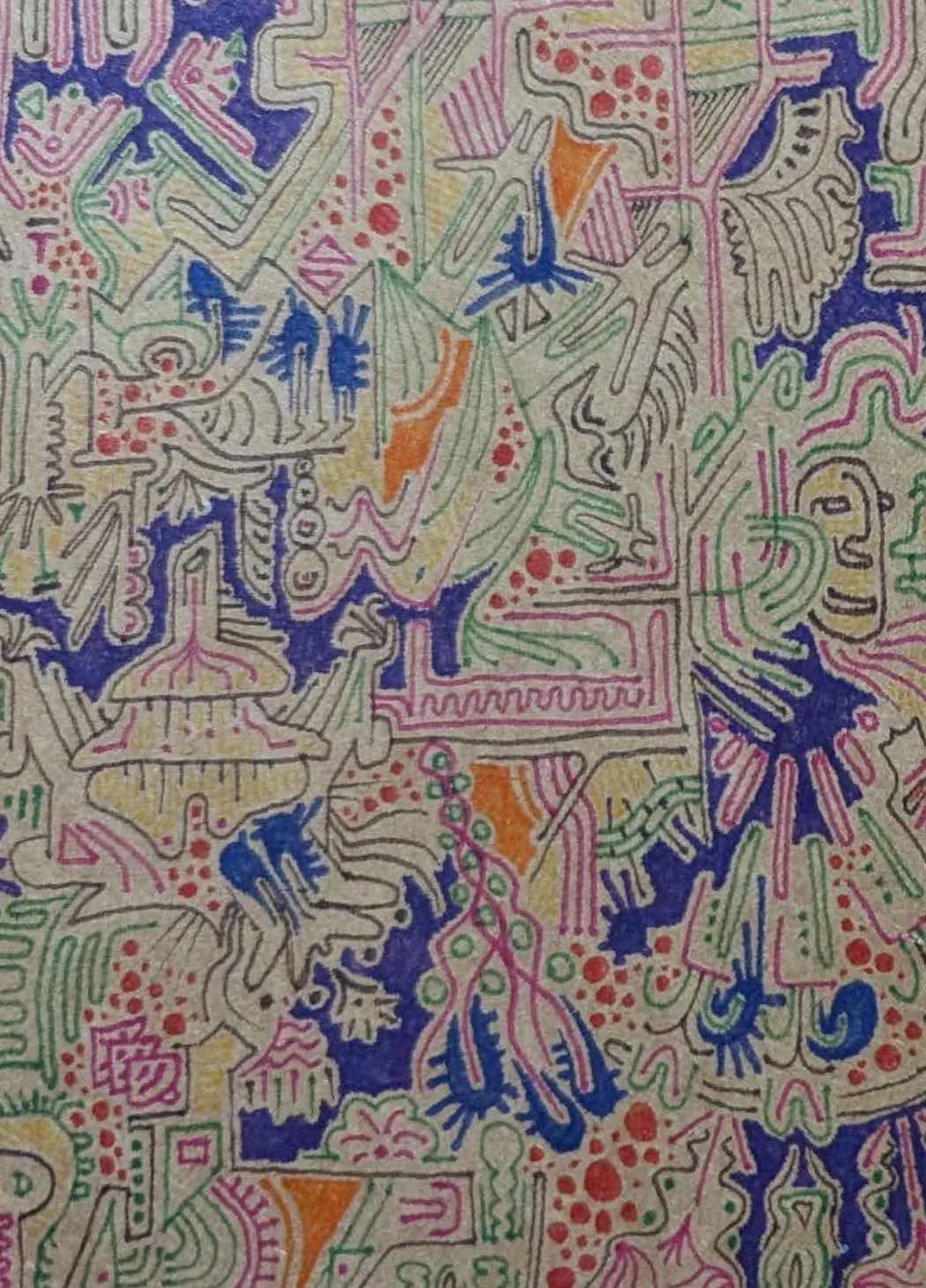 A doodle on the cover of one of my notebooks