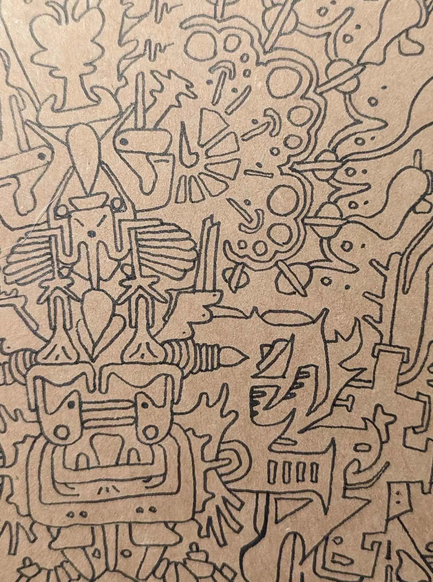 A doodle on the cover of one of my notebooks